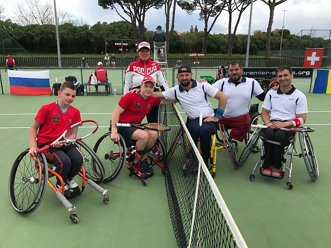 Мужская сборная России заняла шестое место в командном чемпионате Европы по теннису на колясках