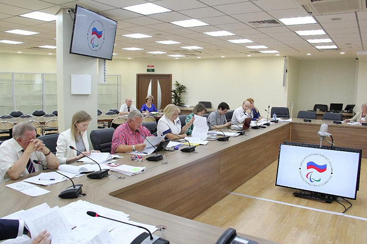 П.А. Рожков и А.А. Строкин в офисе ПКР провели очередное заседание экспертно-согласительной комиссии Рабочей группы по подготовке паралимпийских сборных команд России к участию в XV Паралимпийских летних играх 2016 года в Рио-де-Жанейро (Бразилия)