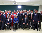 Президент РФ В.В. Путин в г. Сочи в рамках Международного дня инвалидов встретился со спортсменами-паралимпийцами во главе с В.П. Лукиным и П.А. Рожковым
