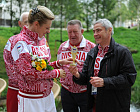 Рано утром ,2 сентября,  в Паралимпийской деревне в Лондоне  П.А. Рожков  провел  чествование победителей и призеров Игр-2012, которые отличились накануне