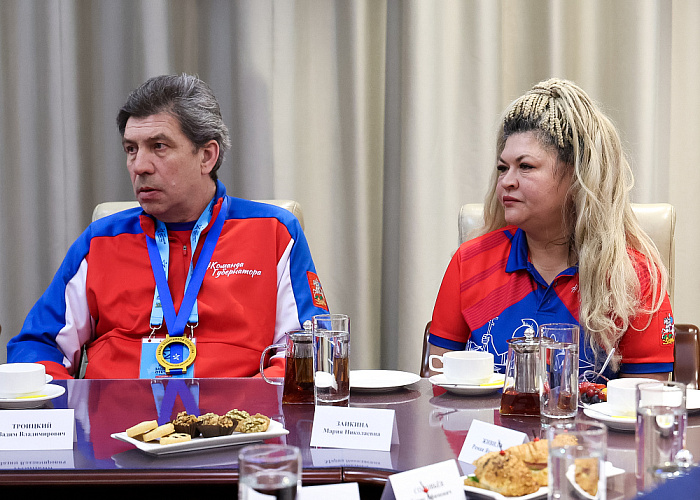 Министр спорта РФ М.В. Дегтярев, Губернатор Московской области А.Ю. Воробьев, президент ПКР П.А. Рожков встретились с подмосковной командой по итогам выступления на зимнем Кубке Защитников Отечества Министр спорта РФ М.В. Дегтярев, Губернатор Московской области А.Ю. Воробьев, президент ПКР П.А. Рожков встретились с подмосковной командой по итогам выступления на зимнем Кубке Защитников Отечества