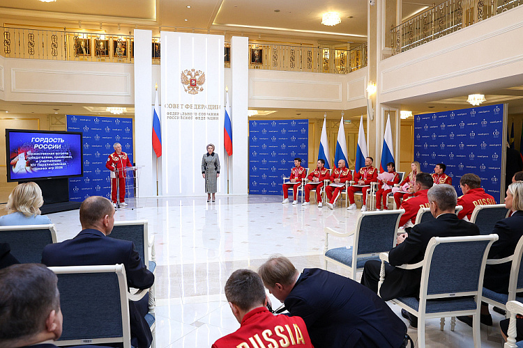 В. Матвиенко: Продолжим добиваться восстановления полноценного участия российских спортсменов во всех международных соревнованиях