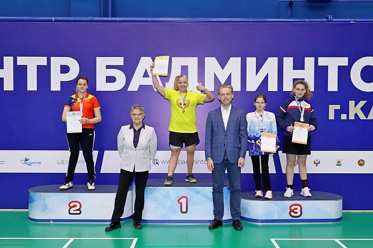 19 комплектов медалей было разыграно на Всероссийских соревнованиях по парабадминтону в Казани