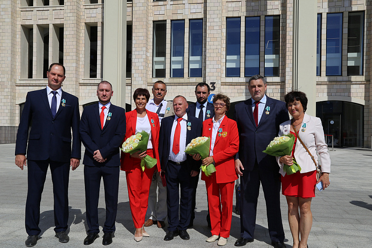 Помощник Президента РФ И.Е. Левитин в Олимпийском комплексе Лужники вручил государственные награды Российской Федерации