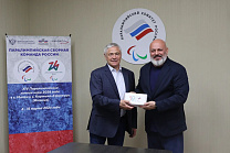 В офисе ПКР состоялась рабочая встреча президента ПКР П.А. Рожкова с руководителем по зимним видам спорта Азиатского паралимпийского комитета В.Н. Бурдуном