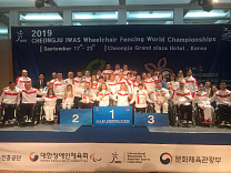 2 золотые, 3 серебряные и 5 бронзовых медалей завоевала сборная команда России по фехтованию на колясках по итогу 4-х дней чемпионата мира в Корее