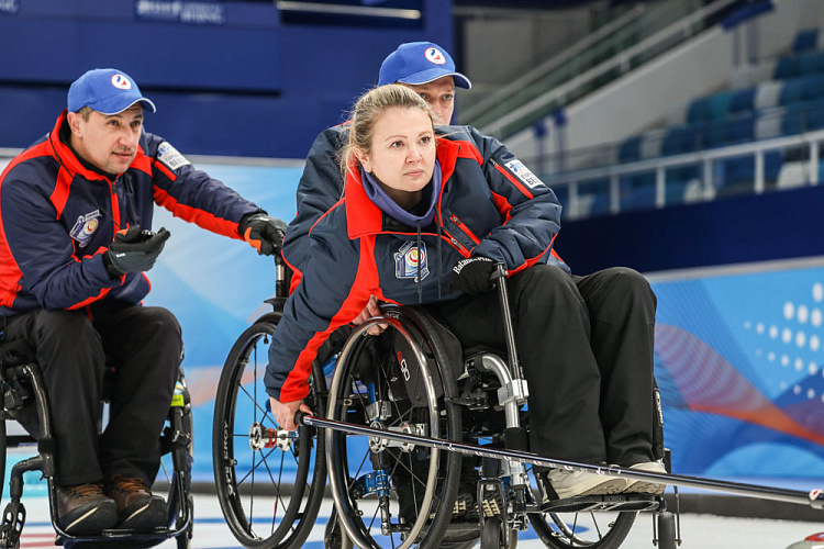 Сборная России по керлингу на колясках одержала 4 победы и потерпела 1 поражение по итогам 3-х дней чемпионата мира в Пекине