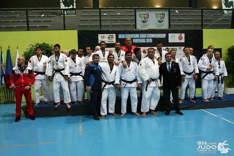 В Португалии сборная России по дзюдо завоевала 17 медалей и одержала командную победу на чемпионате Европы  среди незрячих и слабовидящих спортсменов 