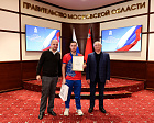 Министр спорта РФ М.В. Дегтярев, Губернатор Московской области А.Ю. Воробьев, президент ПКР П.А. Рожков встретились с подмосковной командой по итогам выступления на зимнем Кубке Защитников Отечества
