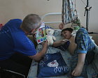 ПКР организовал встречу спортсменов-паралимпийцев с юными пациентами детского отделения Донецкого Республиканского травматологического центра