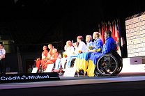 Сборная команда России по фехтованию на колясках заняла первое общекомандное место на чемпионате Европы во Франции, завоевав 5 золотых, 5 серебряных и 13 бронзовых медалей