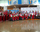 В международном аэропорту Шереметьево состоялась торжественная встреча сборной команды России, которая вернулась из г. Сочи с XI Паралимпийских зимних игр