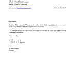Президент МПК сэр Филипп Крейвен направил поздравления в адрес В.П. Лукина и П.А. Рожкова с переизбранием в руководящие должности ПКР