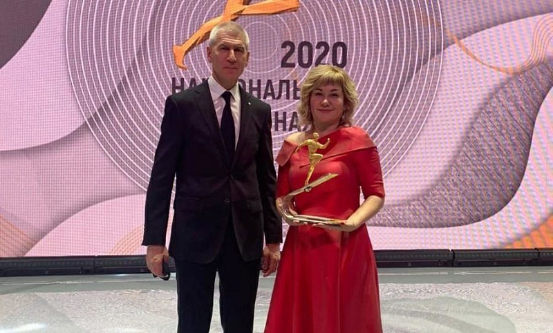 Региональный центр спортивной подготовки по адаптивным видам спорта Красноярского края и тренер сборной России по легкой атлетике ПОДА Г.Н. Кошелева стали лауреатами Национальной спортивной премии 2020 года