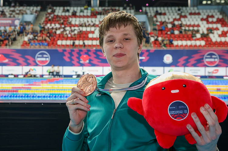 21 золотую, 20 серебряных и 19 бронзовых наград завоевали российские паралимпийцы на чемпионате мира по плаванию в Сингапуре