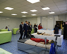 Министр спорта РФ М.В. Дегтярев, Губернатор Тульской области Д.В. Миляев и президент ПКР П.А. Рожков на РУТБ «Ока» посетили соревнования по волейболу сидя среди ветеранов СВО и встретились с паралимпийскими сборными по пауэрлифтингу и настольному теннису