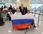 П.А. Рожков в Московском аэропорту Домодедово встретился с паралимпийской сборной России по пауэрлифтингу, выезжающей на чемпионат мира в Египет