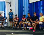 Сборная команда России по плаванию спорта лиц с ПОДА во время тренировочного сбора в Евпатории провела Паралимпийский урок для детей - участников программы реабилитации МГАРДИ