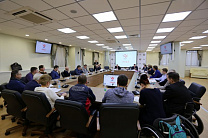 В зале Исполкома ПКР состоялось заседание Совета Всероссийской Федерации спорта лиц с ПОДА под руководством Л.Н. Селезнева