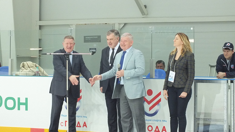 В г. Сочи (Краснодарский край) прошло торжественное открытие финального этапа чемпионата России по хоккею-следж 