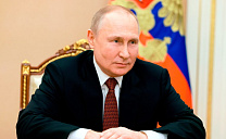 Президент Российской Федерации В.В. Путин поздравил президента ПКР П.А. Рожкова с 65-летием