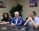В офисе ПКР состоялась рабочая встреча президента ПКР П.А. Рожкова и генерального секретаря Федерации водных видов спорта Р.И. Габдуллина