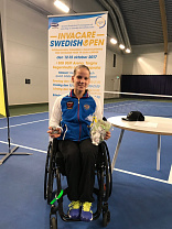 Россиянка Виктория Львова стала обладательницей двух серебряных наград на международных соревнованиях по теннису на колясках в Швеции