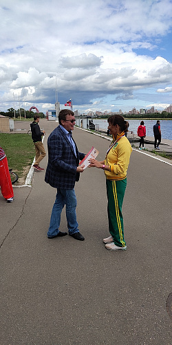А.А. Строкин в г. Москве принял участие в церемониях награждения и закрытия чемпионата России по гребле на байдарках и каноэ спорта лиц с ПОДА
