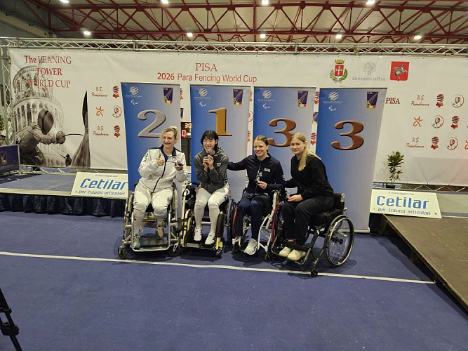 5 медалей завоевали российские паралимпийцы на первом этапе Кубка мира по фехтованию на колясках в Италии