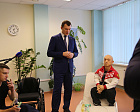 Министр спорта РФ М.В. Дегтярев, Губернатор Тульской области Д.В. Миляев и президент ПКР П.А. Рожков на РУТБ «Ока» посетили соревнования по волейболу сидя среди ветеранов СВО и встретились с паралимпийскими сборными по пауэрлифтингу и настольному теннису