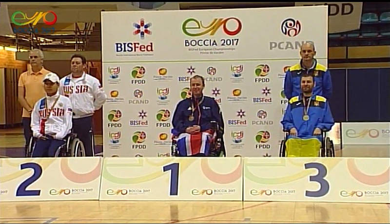 Сборная России завоевала золотую, две серебряные и бронзовую награды на чемпионате Европы по бочча в Португалии