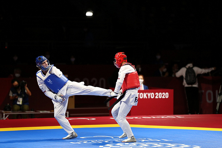 П.А. Рожков, А.А. Строкин в 9-й соревновательный день XVI Паралимпийских летних игр в Токио посетили соревнования по паратхэквондо и полуфинальный матч по волейболу сидя между мужской командой ПКР и сборной Бразилии