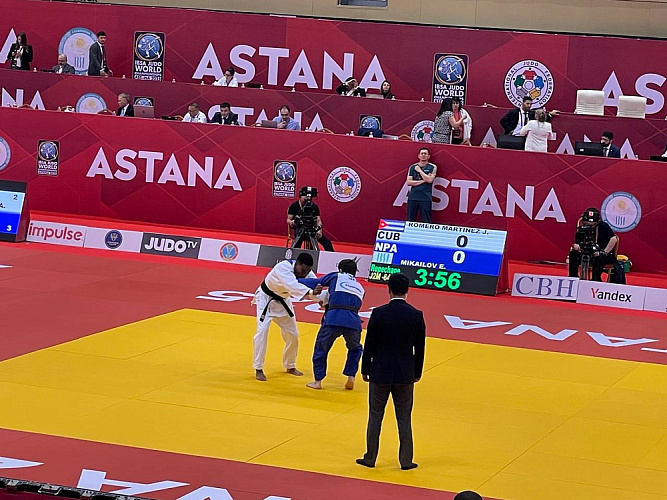 Российские спортсмены заняли второе общекомандное место на чемпионате мира по дзюдо Международной федерации спорта слепых в Казахстане