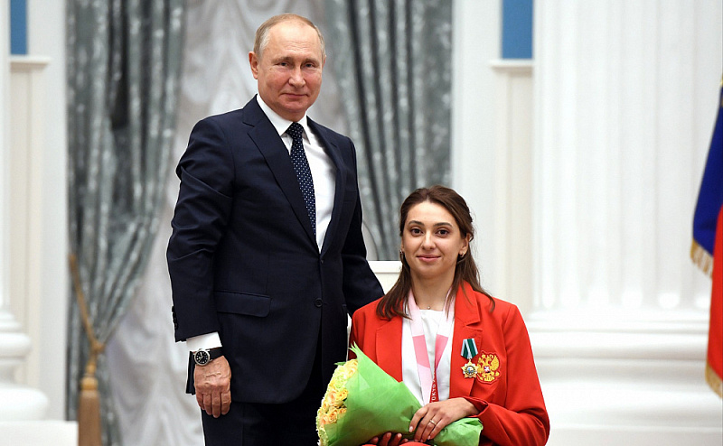 Президент РФ В.В. Путин вручил государственные награды победителям ХVI Паралимпийских летних игр в Токио