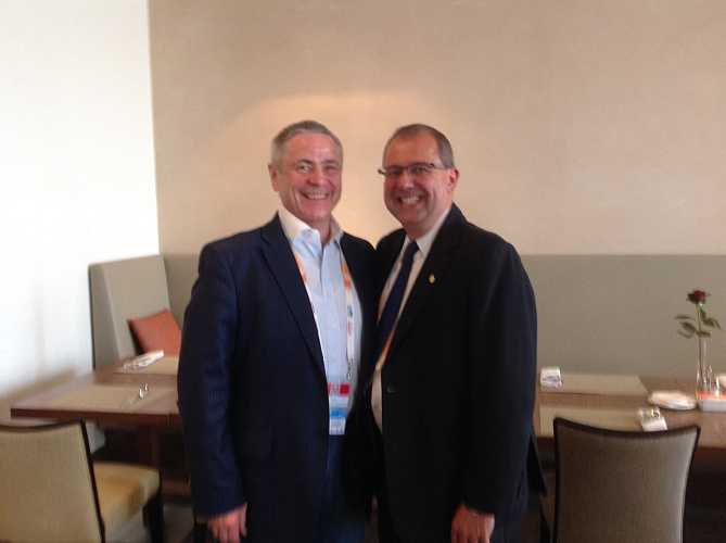 П.А. Рожков в г. Сочи принял участие в международной конвенции «Спортаккорд», в рамках которой провел ряд встреч с президентами международных спортивных организаций П.А. Рожков в г. Сочи принял участие в международной конвенции «Спортаккорд», в рамках которой провел ряд встреч с президентами международных спортивных организаций