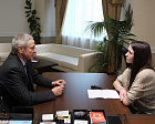 П.А. Рожков в офисе ПКР дал интервью корреспонденту Новой Газеты