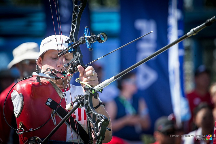 Россияне выиграли  золотую, серебряную и бронзовую медали  по итогам третьего дня чемпионата мира по стрельбе из лука спорта лиц с ПОДА в Китае 