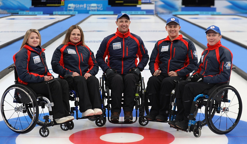 Сборная России по керлингу на колясках одержала 4 победы и потерпела 1 поражение по итогам 3-х дней чемпионата мира в Пекине