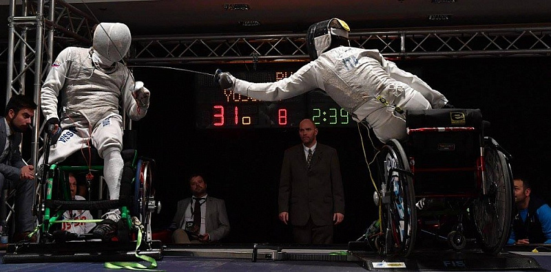 Сборная команда России по фехтованию на колясках завоевала 4 золотые, 5 серебряных и 10 бронзовых медалей по итогам четырех дней чемпионата мира в Италии Сборная команда России по фехтованию на колясках завоевала 4 золотые, 5 серебряных и 10 бронзовых медалей по итогам четырех дней чемпионата мира в Италии