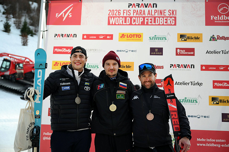 4 золотые медали завоевала сборная России на этапе Кубка мира по паралимпийскому горнолыжному спорту в Германии