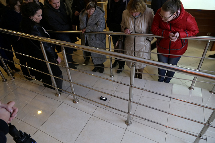 А.А. Строкин, О.В. Семенова в актовом зале ПКР вручили специалистам подразделений Министерства социального развития Московской области удостоверения о повышении квалификации