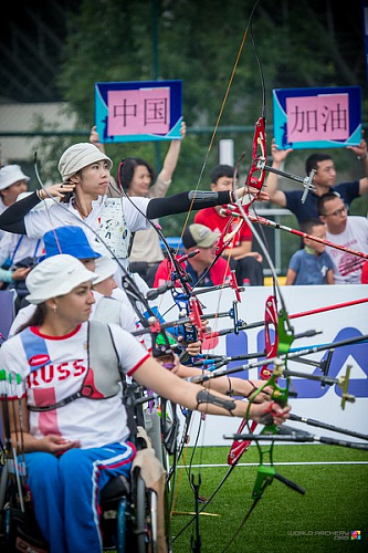 Россияне выиграли  золотую, серебряную и бронзовую медали  по итогам третьего дня чемпионата мира по стрельбе из лука спорта лиц с ПОДА в Китае 