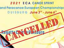 Чемпионат Европы 2021 по каноэ-спринту и параканоэ в Дуйсбуге отменен