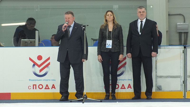 В г. Сочи (Краснодарский край) прошло торжественное открытие финального этапа чемпионата России по хоккею-следж 