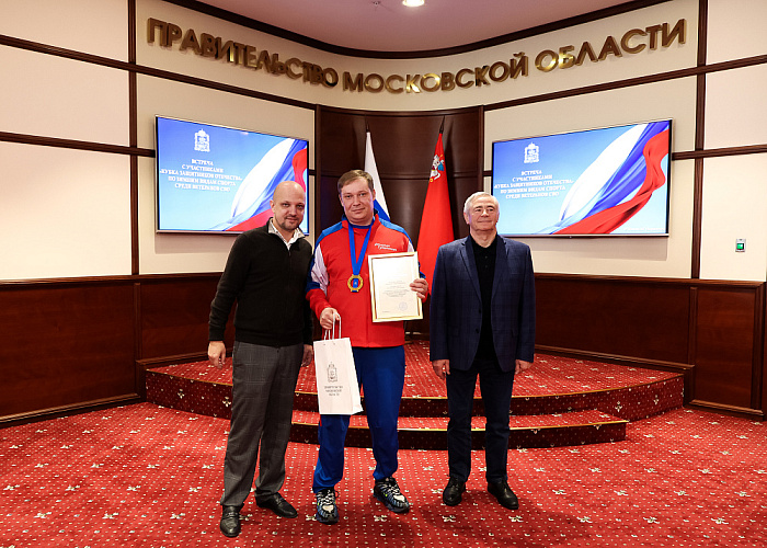 Министр спорта РФ М.В. Дегтярев, Губернатор Московской области А.Ю. Воробьев, президент ПКР П.А. Рожков встретились с подмосковной командой по итогам выступления на зимнем Кубке Защитников Отечества Министр спорта РФ М.В. Дегтярев, Губернатор Московской области А.Ю. Воробьев, президент ПКР П.А. Рожков встретились с подмосковной командой по итогам выступления на зимнем Кубке Защитников Отечества