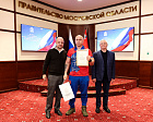 Министр спорта РФ М.В. Дегтярев, Губернатор Московской области А.Ю. Воробьев, президент ПКР П.А. Рожков встретились с подмосковной командой по итогам выступления на зимнем Кубке Защитников Отечества