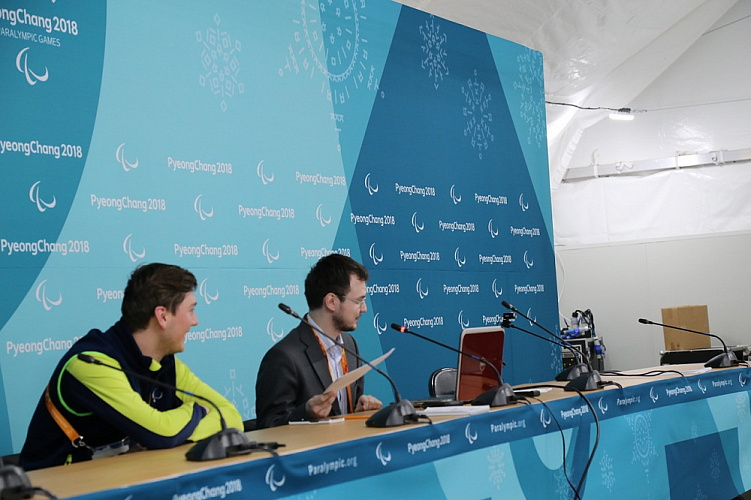 В Паралимпийской деревне (Пхенчхан) прошло селекторное совещание руководителей ПКР со спортсменами и персоналом спортсменов российской делегации на XII Паралимпийских зимних играх