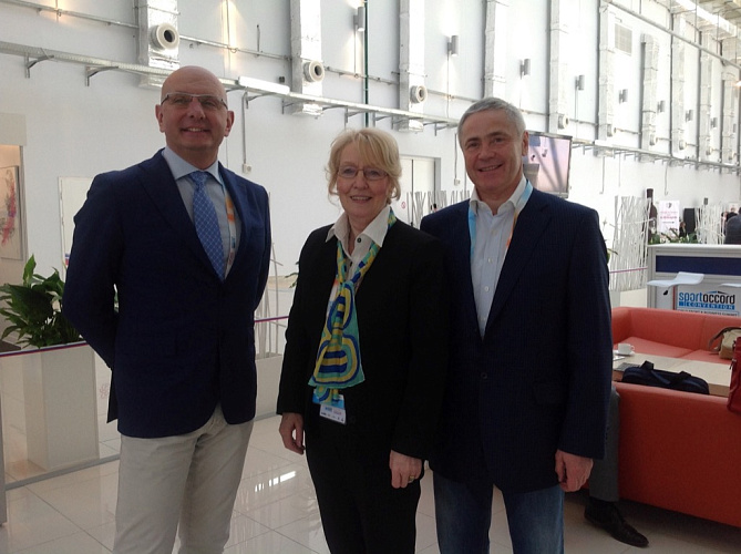 П.А. Рожков в г. Сочи принял участие в международной конвенции «Спортаккорд», в рамках которой провел ряд встреч с президентами международных спортивных организаций П.А. Рожков в г. Сочи принял участие в международной конвенции «Спортаккорд», в рамках которой провел ряд встреч с президентами международных спортивных организаций