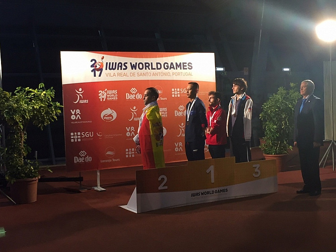 П.А. Рожков в г. Вила-Реал-ди-Санту-Антониу (Португалия) принял участие в просмотре соревнований и церемонии награждения Всемирных игр колясочников и ампутантов (IWAS)