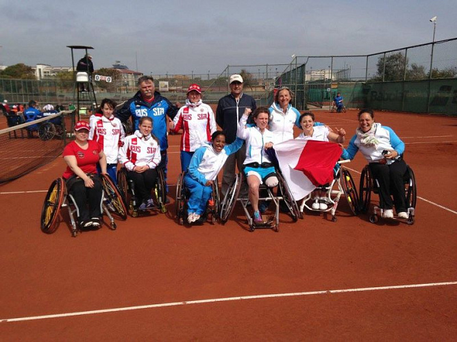 Женская сборная команда России по теннису на колясках заняла второе место на чемпионате Европы в Турции